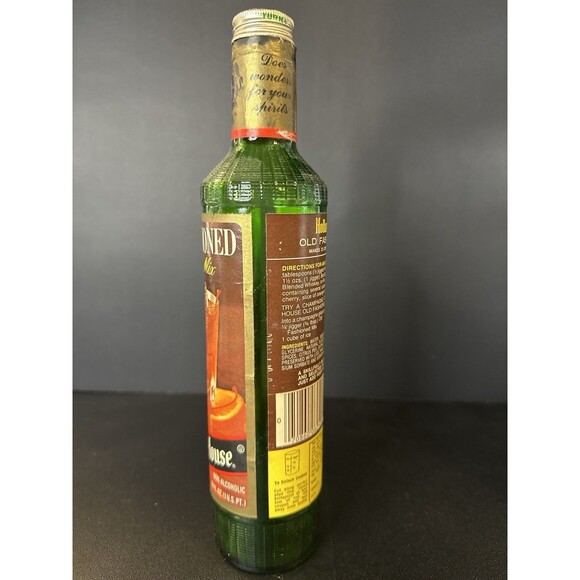 Vintage Holland House Old Fashioned Mix Bottle | Empty Opened | Barware Decor - Picture 2 of 8
